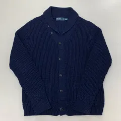 ポロ ラルフ ローレン ショールカラー ニット カーディガン (XL)