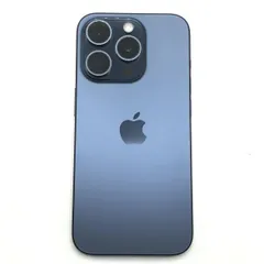 【中古】【SIMﾌﾘｰ】Apple iPhone 15 Pro 128GB ブルーチタニウム SIMフリー A3101 MTUA3J/A スマートフォン[10]