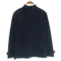 インヘリット INHERIT ジャケット 上着 S ネイビー 無地 スタンドカラー 長袖 /NSのサムネイル