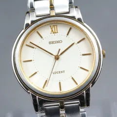 【稼働品】SEIKO Lucent 5E21-6E90 クオーツ メンズ (1997年製) #14953
