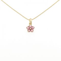 天然パパラチアサファイア ネックレス（鑑別書とおまけ付） 0.23ct 