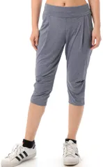ジーフィット G-FIT エアSTRETCH ルーズフィットカプリ フィットネスウェア GF-L979S 軽量感 2WAYストレッチ SPF50+ ゆったり ヨガ ジム トレーニング  GFL979S HNV ヘザーネイビーのサムネイル