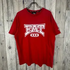 FAT エフエーティー レッド 赤 肉厚 厚地 センターロゴ プリント 半袖 Tシャツ tee メンズ FAT サイズのサムネイル