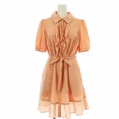 トゥービーシック TO BE CHIC シャツワンピース 半袖 ひざ丈 フリル フレア 2 ピンク W5P66-376-80 /ORのサムネイル