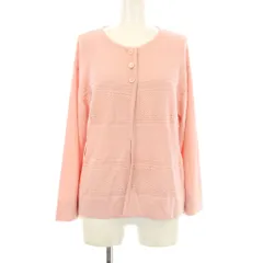 ジュンアシダ jun ashida カーディガン 長袖 かぎ編み S ピンク SK0203 /ORのサムネイル