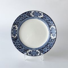 ウェッジウッド フロレンティーン コバルト 約15.5cm プレート 黒壺 ①