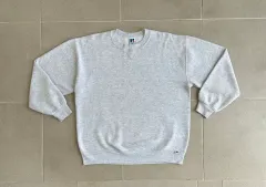 90s ヴィンテージ ラッセル スウェットシャツ ライトグレー XL USA