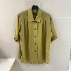 ビンテージ Life GIVENCHY 長袖ブラウス 光沢感イエロー - メルカリ