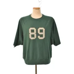 ミューニック Munich Tシャツ カットソー 半袖 リブ フロントプリント OS 緑 グリーン 茶 ブラウン 白 ホワイト MN221U51 ■FFのサムネイル