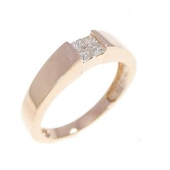 美品♪ K10WG 15P 0.25ct ダイヤモンド リング 14号 - メルカリ