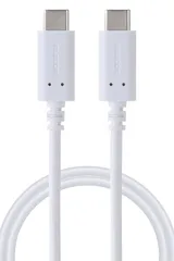 新品 エレコム USB Type C ケーブル 2m 【 USB-C to USB-C 】 60W USB2.0 PD対応 急速充電 PS5/4対応(PS4の充電不可) ホワイト GM-CC20WH