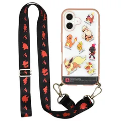 新品 グルマンディーズ ポケットモンスター IIIIfit Loop iPhone 16 対応 ケース ほのおタイプ POKE-965B