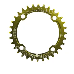 新品 UPANBIKE 狭い ワイド 丸い形 シングル 自転車チェーンリング 104mm BCD 32T グリーンのサムネイル