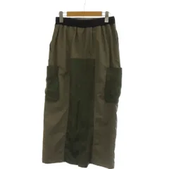 オズモーシス osmosis スカート F カーキ ロング丈 ウエストゴム タイト 796006-564S /JPのサムネイル