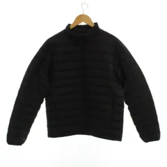 ユニクロ UNIQLO ダウンジャケット 上着 M 黒 ブラック 無地 スタンドカラー 長袖 /LP ■MA