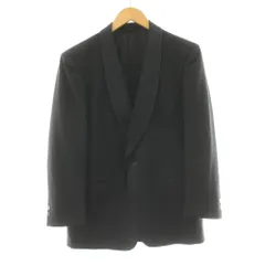 ピエールカルダン Pierre Cardin テーラードジャケット 総裏地 ウール シルク 90AB3 黒 ブラック /KU ■MAのサムネイル