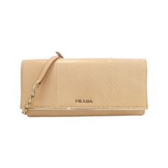 プラダ PRADA 長財布 チェーンウォレット パイソン ピンク 2705 - メルカリ