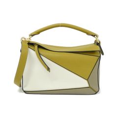 美品】LOEWE パズルバッグ スモール 編み込みハンドル / チャーム付き