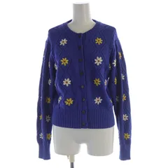 ファーファー furfur 22AW フラワー刺繍カーディガン ニット 長袖 F 青 ブルー 白 ホワイト RWNT224024 /ROのサムネイル