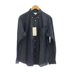 ノーリーズ Nolley's シャツ L 紺 長袖 ボタンダウンカラー 無地 /JPのサムネイル