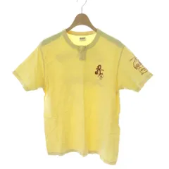 ダブルワークス DUBBLEWORKS Tシャツ S 黄 イエロー ヘンリーネック プリント 半袖 /APのサムネイル