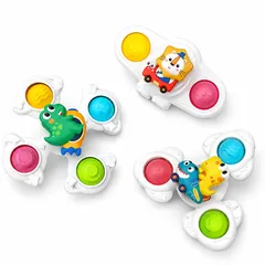 赤ちゃんおもちゃ　ベビーおもちゃ　知育玩具 ハンドスピナー 3点セットのサムネイル