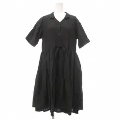 プティローブノアー petite robe noire ワンピース 半袖 麻 リネン 黒 ブラック /YJのサムネイル