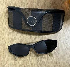 ケース付き】CHANEL シャネル ラインストーン レクタングル サングラス