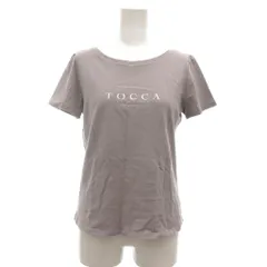 トッカ TOCCA Tシャツ カットソー ロゴプリント 半袖 S グレー /YJのサムネイル