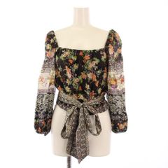 alice + olivia】アリスアンドオリビアペーパー柄シルクシャツS - メルカリ