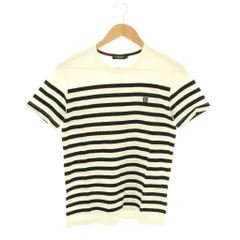 ブラックレーベルクレストブリッジ BLACK LABEL CRESTBRIDGE Tシャツ カットソー 半袖 ボーダー柄 2 白 黒 ホワイト ブラック /ES