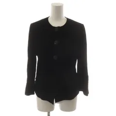 ランバン LANVIN LANVIN COLLECTION テーラードジャケット ノーカラージャケット 36 黒 ブラック /RRのサムネイル