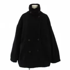 ショコラフィネローブ chocol raffine robe ブークレPコート ピーコート ミドル丈 F 黒 06000776600 /BMのサムネイル