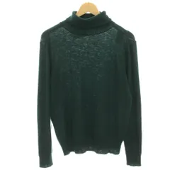 ルトロワ Letroyes ニット カットソー ウール M 緑 グリーン タートルネック 薄手 長袖 /HNのサムネイル