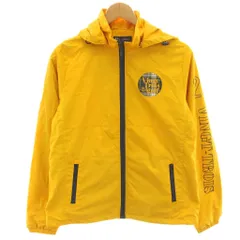 23区 オンワード樫山 GOLF マウンテンパーカー ジャケット 上着 1 黄色 イエロー ロゴプリント ジップアップ ナイロン /HNのサムネイル