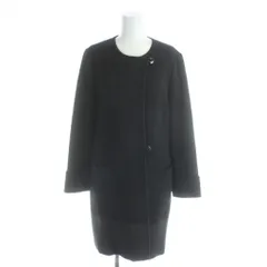 ピエールカルダン Pierre Cardin ノーカラーコート 長袖 M 黒 ブラック /APのサムネイル