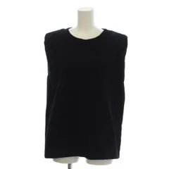 メゾンスペシャル MAISON SPECIAL Tシャツ F 黒 ブラック 無地 ラウンドネック ノースリーブ /LPのサムネイル