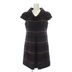 パトリツィアペペ PATRIZIA PEPE ワンピース ウール 40 紫 パープル チェック柄 半袖 /GPのサムネイル