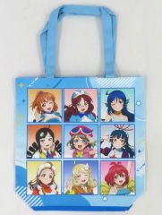 [중고] 가방 Aqours 풀 컬러 토트 백 [러브라이브! 선샤인!! × 뿌요뿌요 POP UP SHOP]