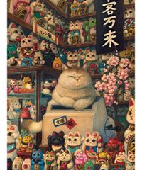 신품 피스 릴렉스(PieceRelax) 1000피스 프라제 지그소 퍼즐 피스 클릭스 [Phoenix Chan_마음 고양이 본점](48X64cm) 어른을 위한 어려운 파편 없음 딱딱하게 빠지는 PieceClicks [U1033]