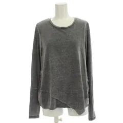 オールセインツ ALLSAINTS カットソー S グレー 無地 ラウンドネック 長袖 変形裾 /JPのサムネイル