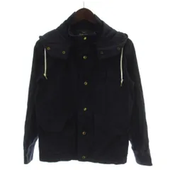 グリーンレーベルリラクシング ユナイテッドアローズ green label relaxing ２WAYデッキパーカー 上着 38 紺 ネイビー フード付き 長袖 ボタンフロント /GG ■MAのサムネイル