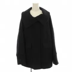 アダムエロペ Adam et Rope' 22AW メルトンショートコート F 黒 ブラック 長袖 ショールカラー フラップポケット /LPのサムネイル