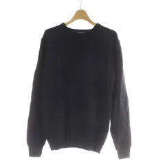 エムケーミッシェルクランオム MK MICHEL KLEIN HOMME ニット セーター 48 紺 ネイビー 無地 ラウンドネック 長袖 /AUのサムネイル