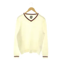 フットジョイ FootJoy ニット セーター プルオーバー 長袖 M ホワイト /CX のサムネイル