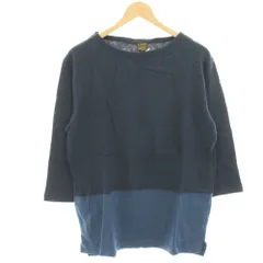 アボンタージ A VONTADE タグ付き Tシャツ カットソー 七分袖 M 青 ブルー 紺 ネイビー VTD-0369 /HNのサムネイル