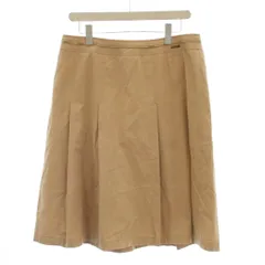 バーバリー ロンドン BURBERRY LONDON スカート 46 ベージュ プリーツ ひざ丈 /LP