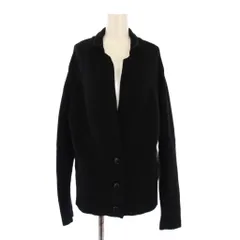 マッキントッシュ ロンドン MACKINTOSH LONDON ニットカーディガン 長袖 スキッパー ワンカラー ウール 38 黒 ブラック /BBのサムネイル