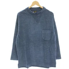 アボンタージ A VONTADE タグ付き フリースカットソー Tシャツ 長袖 モックネック M 青 ブルー VTD-0407 /HNのサムネイル