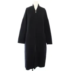 アダムエロペ Adam et Rope' ノーカラーコート ジップアップ アウター F 紺 GAO-2915-B /TKのサムネイル